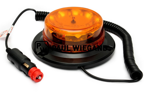 Luz intermitente LAP de doble destello con base magnética LED 12/24VDC naranja (85010028)
