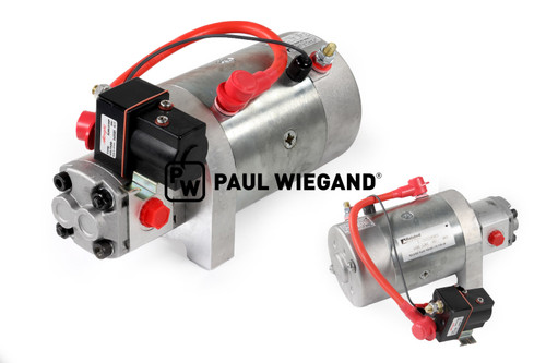 Elektrohydraulikpumpe Johnston VT/VS 501 Aufbau Kippen 24VDC 2,2kW 2,7cm³ (67013810)