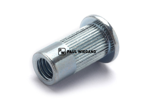 Tuerca para remache ciego M6 galvanizada, longitud: 16,5, espesor: 3,0-5,5 (90000143)