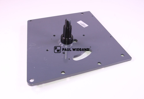 Placa de montaje Dulevo 5000 con perno de cojinete, polea de desvío izquierda (58016087)