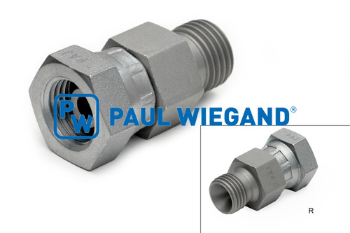 Einschraubverschraubung Dulevo 6000 mit Überwurfmutter Wegeventil Wasserverteiler G1/4" Außen-/Innengewinde (58074018)