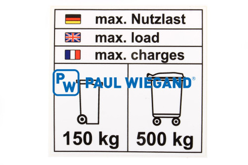 Aufkleber Zöller 2406 Rotary III "Nutzlast"  (11056066)