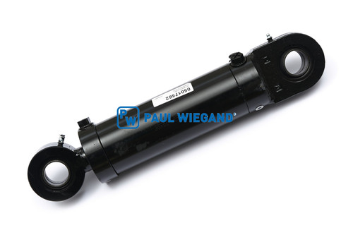 Cilindro hidráulico HS Fahrzeugbau HSS650 con sistema de medición de longitud Primer plano del brazo oscilante (05017562)