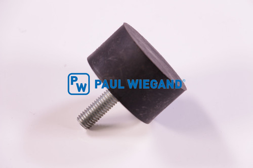 Tope caucho-metal RAVO serie 5 Cuerpo guía escoba delantera izquierda/derecha M10x28 D: 50 h: 30 Tipo "D" (60052193)