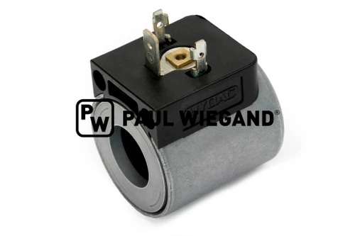 Bobina de solenoide Haller x1/x2 válvula de control direccional D: 36 d: 18 h: 40 24VDC (03017035)
