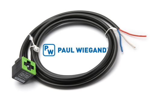 Cable de control Geesink GPM III con enchufe de válvula bloque de control de bobina magnética 3 polos 3x1,5 mm² lg: 2000 negro (02057004)