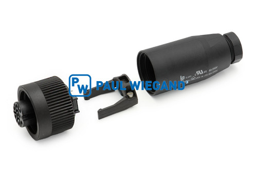 Buchsengehäuse komplett "Binder 693" PG9 7-polig konfektionierbar (93001799)