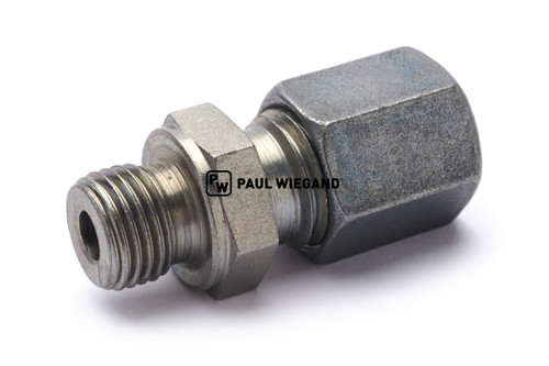 Racor atornillable Piezas estándar municipales Bucher Sistema hidráulico DIN/ISO 2353/8434-1 M10x1-6L (M12x1,5) (68800394)