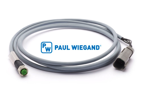 Steuerleitung Geesink GPM III Magnetschalter Sammelbehälter vorne M12x1 3x0,25mm² lg: 2000 (02057204)