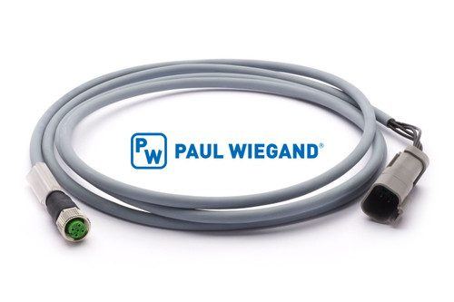 Cable de control Geesink GPM III interruptor magnético depósito colector frontal M12x1 3x0,25mm² lg: 2000 (02057204)