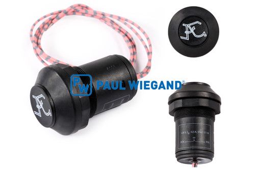 Pulsador Faun Variopress "ABRIR PARTE TRASERA" negro (01027177)