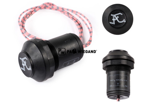 Pulsador Faun Variopress "ABRIR PARTE TRASERA" negro (01027177)