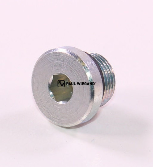 Tornillo de cierre con hexágono interior válvula de control sistema hidráulico M18x1,5 galvanizado (68801150)