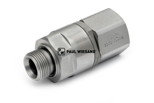 Junta giratoria Johnston C201 con rodamiento de bolas Contenedor de barrido + motor de rueda G3/4" - G3/4" galvanizado recto (67024143)