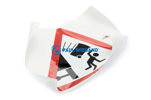 Adhesivo Faun Sidepress "ACHTUNG SEITENLADER" (01077423)