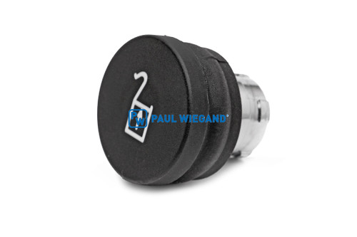 Drucktaster Geesink GPM II ZB2-Serie vorne "ENTLADEN" schwarz (02011055)