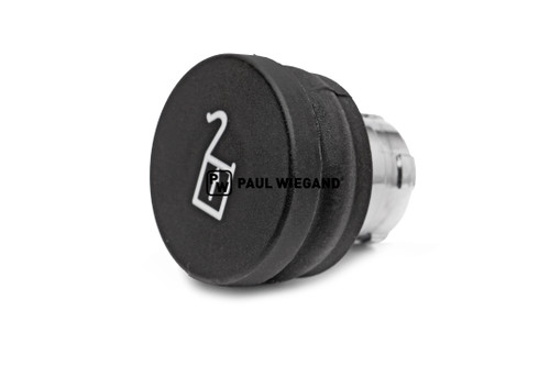 Drucktaster Geesink GPM II ZB2-Serie vorne "ENTLADEN" schwarz (02011055)