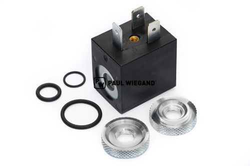 Magnetspule Bucher Municipal Optifant 70 Wegeventil Pneumatikanlage d: 8,2/16,6 l: 22 b: 28.5 h: 29 24VDC (68074003)