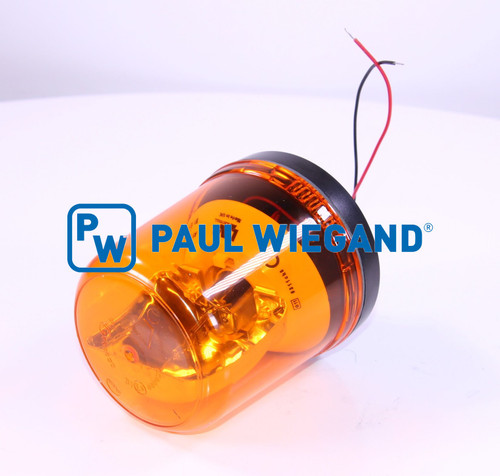 Rundumleuchte single-point mit Leuchtmittel D: 130 h: 186 12/24VDC orange  (57010330)