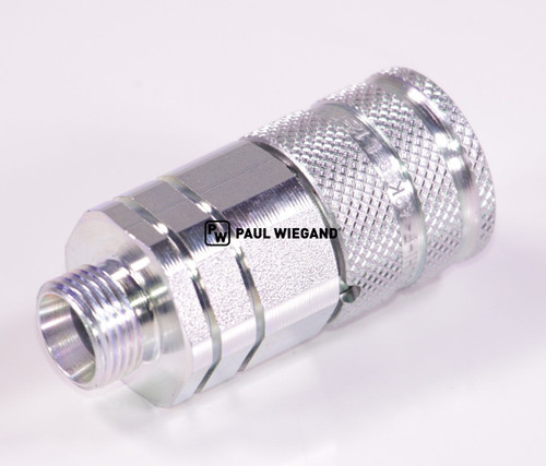 Schnellkupplung Flat-Face Schmidt M18x1,5-12L verzinkt DN10  (63800585)