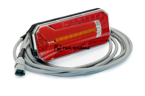 Luz trasera Geesink GPM IV Indicador LED luz antiniebla trasera Luz de freno trasera izquierda/derecha lg: 6500 12-24VDC (02180016)