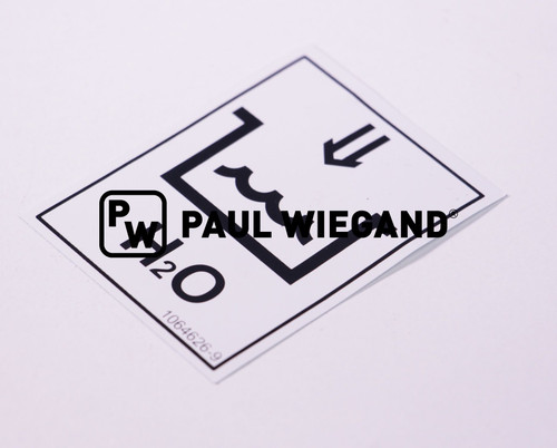 Aufkleber Schmidt Normteile Wasserbefüllung  (63800594)