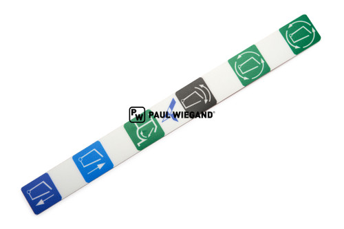 Beschilderung Terberg für Bedieneinheit rechts 6-fach (10013043)