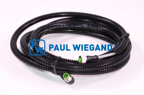Cable de control Farid FMO mazo de cables BS/BSBD elevador brazo giratorio izquierdo M12-M12 5 polos 5x0,34mm² lg: 3000 (24010131)