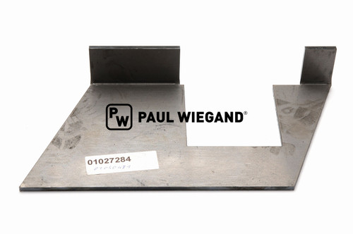 Verstärkungsblech Faun Variopress Heckteilverriegelung rechts l: 318 b: 157 h: 52 s: 5 (01027284)