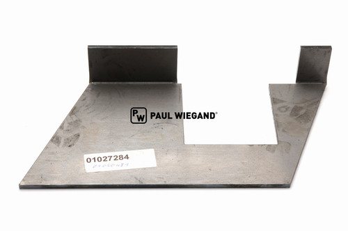 Verstärkungsblech Faun Variopress Heckteilverriegelung rechts l: 318 b: 157 h: 52 s: 5 (01027284)