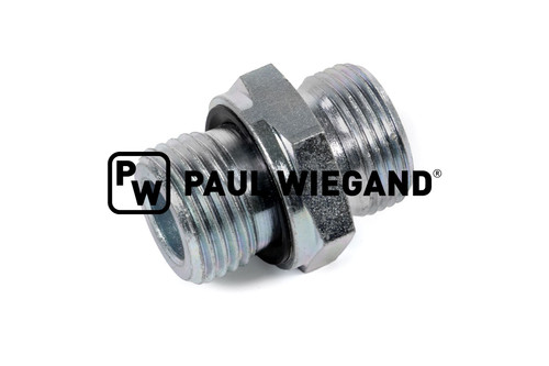 Einschraubverschraubung Hako Normteile Doppelzahnradpumpe Hydraulikanlage DIN/ISO 2353/8434-1 G1/2"-15L (M22x1,5) verzinkt (65800214)