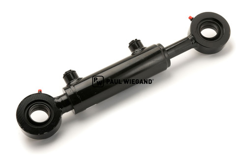Cilindro hidráulico HS Fahrzeugbau HSS420 primer plano KD: 55 KS: 30 Carrera: 100 EBM: 435 doble efecto a partir de 11/2005 (05017207)