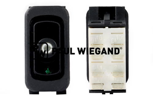 Kippschalter Johnston VT/VS 650 Bedienpult 3-fach 24VDC tastend I-0-II  (67054114)