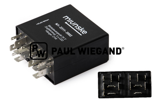 Relé intermitente Bucher Municipal Citycat 5006 24VDC (68043470)