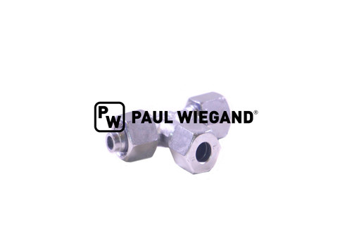 T-Stück Schmidt mit Überwurfmutter Bremsanlage Vorderachse DIN/ISO 2353/8434-1 8L (M14x1,5) verzinkt (63034282)