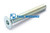 Tornillo avellanado con hexágono interior pulgadas DIN/ISO 7991/10642 totalmente roscado M6x45 galvanizado 8.8 (11330478)