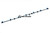 Tubo pulverizador Scarab Magnum &amp; Merlin G1/2" PVC l: 1760 7 vías (57010866)