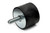 Parachoques de goma-metal Schörling 3R II- Tope en cruz brazo articulado vertedor 1.1er M8 D: 40 h: 30 Tipo "D" (08027318)