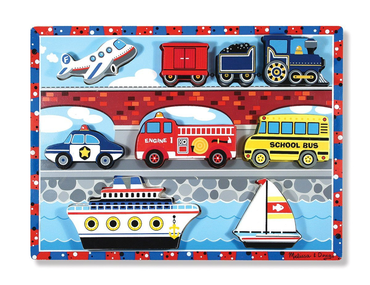 melissa and doug wooden train cars