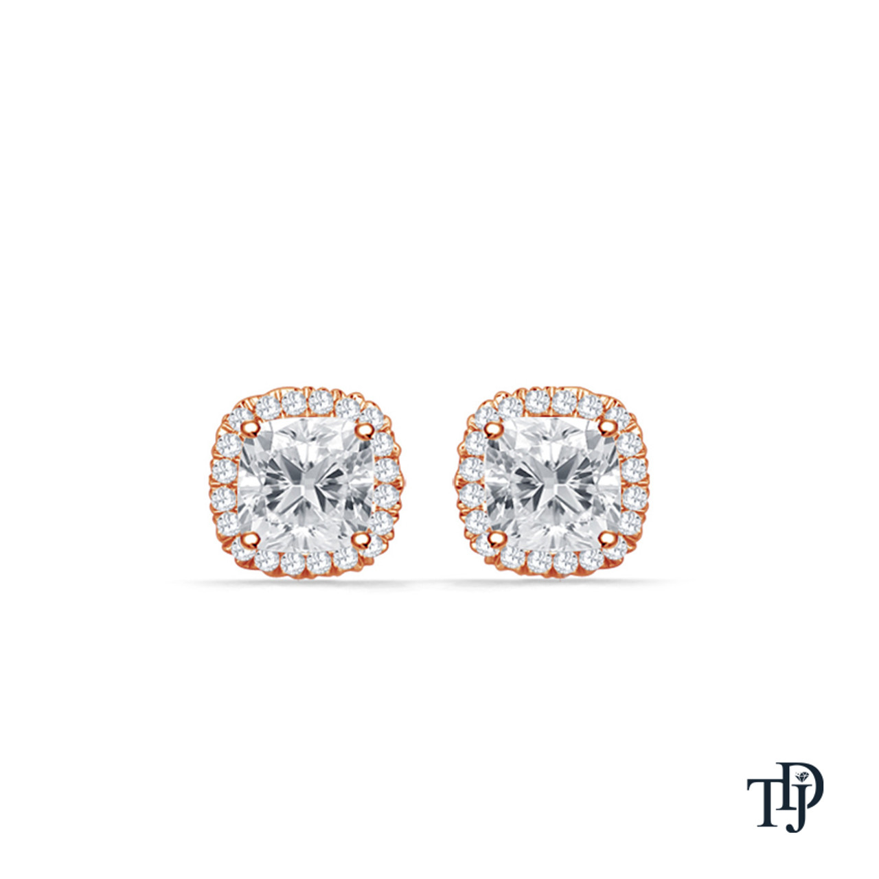 Cushion Cut Yellow Diamond Earrings | Austen Blake AU