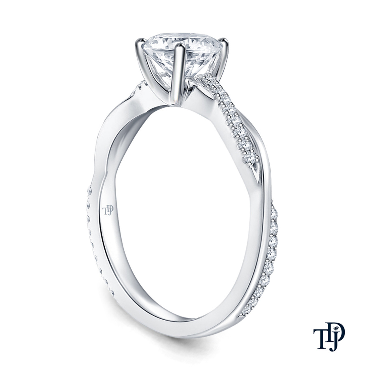 Classic Oval Three-Stone Diamond Engagement Ring With Pear-Shape Side  Diamonds - Strickland Jewelers