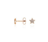 Mini Star Diamond Stud Earrings