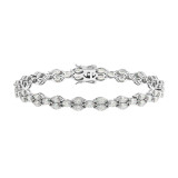 row marquise tennis bracelet