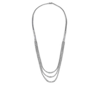 Triple Row Graduated Diamond Necklace