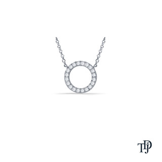 Infinity Diamond Ring Pendant Necklace