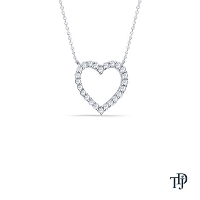 Diamond Studded Heart Style Pendant Necklace