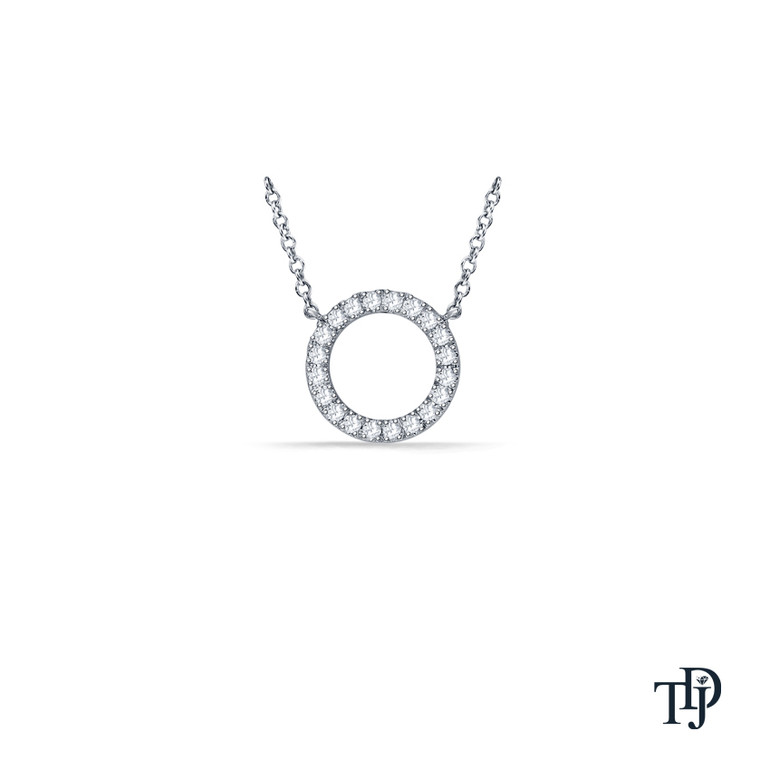 Infinity Diamond Ring Pendant Necklace