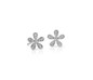 Floral Diamond Stud Earrings