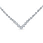 Diamond Cluster Chevron Necklace