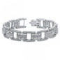 4.50ctw Rolex Style Milgrain Design Diamond Bracelet